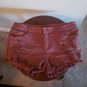 Mid rise shorts